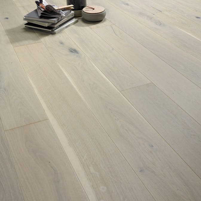 Parkettgolv Moland Burghley Wideplank Ek Cappuccino Mattlack Brushed