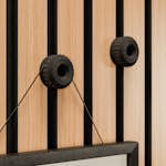 Tillbehör Akustikpanel Lundbergs Kreativ 2-Pack Tavelkrokar Svart