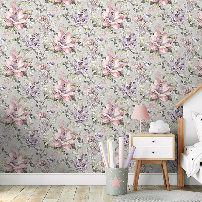 Tapet Holden Dream Catcher Floral Fairies Grey 13212