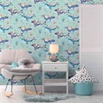 Tapet Holden Dream Catcher Whale Town Soft Teal 13221