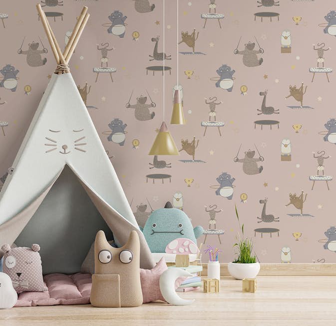 Tapet Holden Dream Catcher Animal Gymnastics Pink 13241