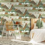 Tapet Holden Dream Catcher Prehistoric Green Orange 13260