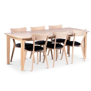 Matrupp Stenexpo Kivik med 6 Eksjö Stolar