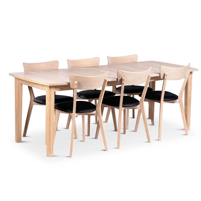 Matrupp Stenexpo Kivik med 6 Eksjö Stolar