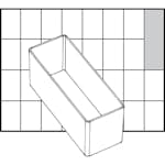 Lådinsats Raaco Nr. A9-2 H47 mm Stl 109x39 mm 1 St