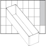 Lådinsats Raaco Nr. A9-3 H47 mm Stl 163x39 mm 1 St
