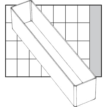 Lådinsats Raaco Nr. A9-4 H47 mm Stl 218x39 mm 1 St