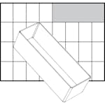 Lådinsats Raaco Nr. A8-2 H47 mm Stl 157x55 mm 1 St