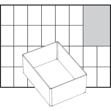 Lådinsats Raaco Nr. A7-1 H47 mm Stl 109x79 mm 1 St