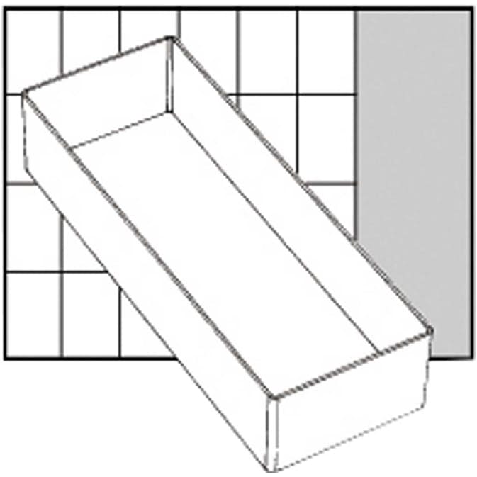 Lådinsats Raaco Nr. A7-2 H47 mm Stl 218x79 mm 1 St