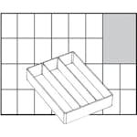 Lådinsats Raaco Nr. A73 Low H24 mm Stl 109x79 mm 1 St