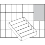 Lådinsats Raaco Nr. A75 Low H24 mm Stl 109x79 mm 1 St