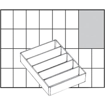 Lådinsats Raaco Nr. A75 Low H24 mm Stl 109x79 mm 1 St