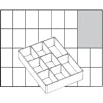 Lådinsats Raaco Nr. A78 Low H24 mm Stl 109x79 mm 1 St