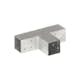Stolpbeslag VidaXL T-form Galvaniserad Metall 71x71 mm