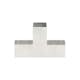 Stolpbeslag VidaXL T-form Galvaniserad Metall 71x71 mm