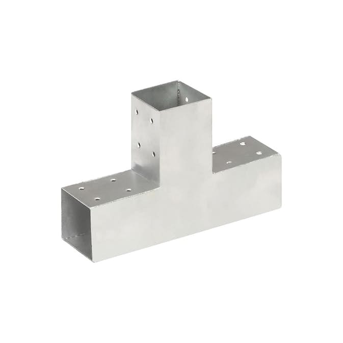 Stolpbeslag VidaXL T-form Galvaniserad Metall 71x71 mm