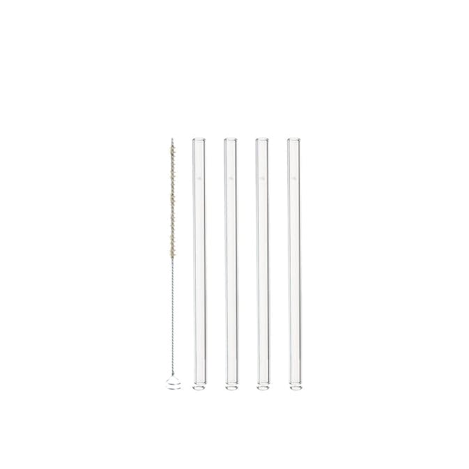 Sugrör Leonardo Glas 4-pack med Borste