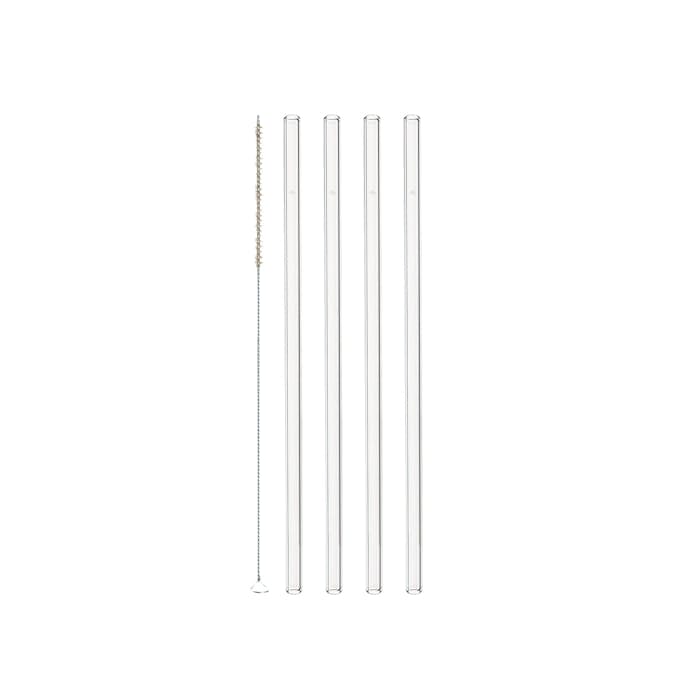Sugrör Leonardo Glas 23 cm 4-pack med Borste