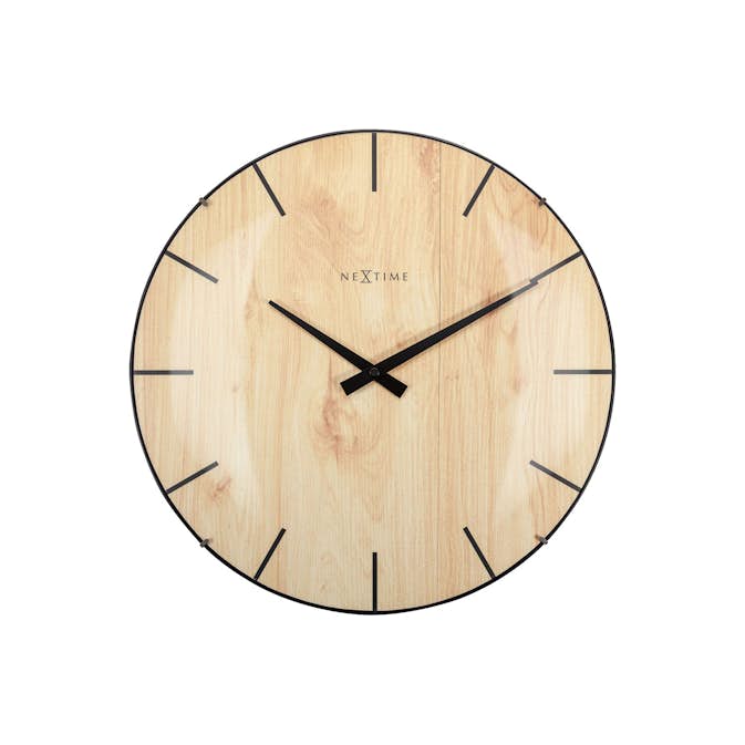 Väggklocka NeXtime Edge Wood Dome