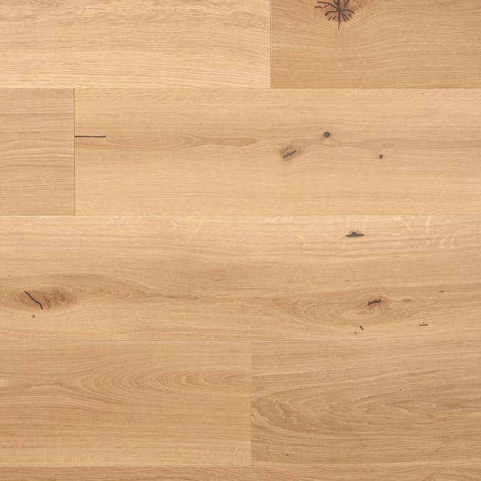 Parkettgolv Moland Sandgate Plank Ek Living Hårtdvaxolja Vit Lätt Borstad