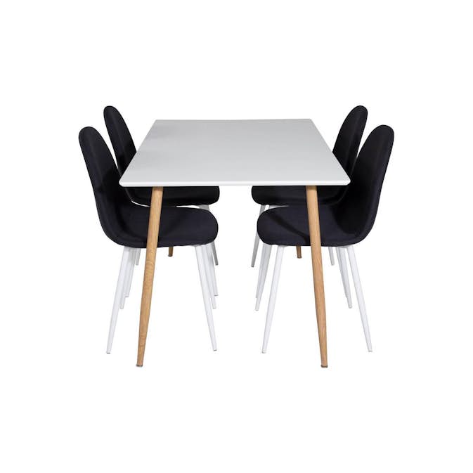 Matgrupp Basic Home Pontus Rektangulärt Matbord 120 cm med 4 Ypas Matstol