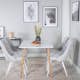 Matgrupp Basic Home Pontus Rektangulärt Matbord 120 cm med 4 Valera Matstol
