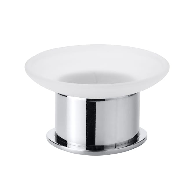 Tvålkopp Bemeta Omega Fristående Krom/Glas