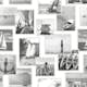 Tapet ESTAhome Fotocollage Strand Mörkgrå/Vit