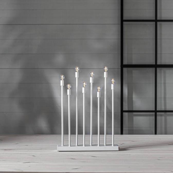 Adventsljusstake Star Trading Ladda 8 Ljus Uppladdningsbar