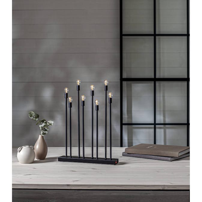 Adventsljusstake Star Trading Ladda 8 Ljus Uppladdningsbar