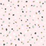 Tapet ESTAhome Terrazzo Rosa Vit/Mintgrön