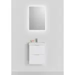 Möbelpaket Hafa Neat med Lådor och Spegel Store Square LED