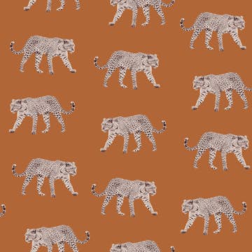 Tapet ESTAhome Pantrar Apelsinfärgat