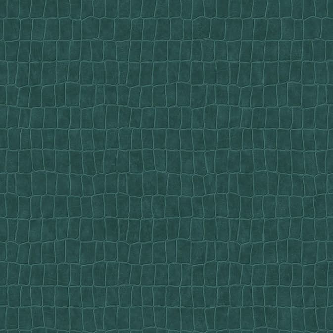 Tapet ESTAhome Krokodilhud Smaragdgrön