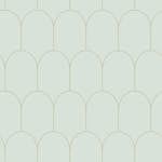 Tapet ESTAhome Art Deco Mintgrön/Guld