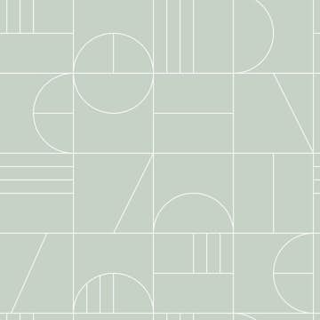 Tapet ESTAhome Art Deco Mintgrön/Vit