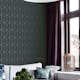 Tapet ESTAhome Art Deco Mörkblå/Guld EW139225