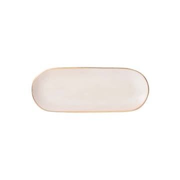 Serveringsfat Heirol x Nosse 30x12 cm Edge Ivory Gold 2-pack