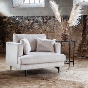 Fåtölj Venture Home Sofia Manchester Beige Sittbredd 106 cm