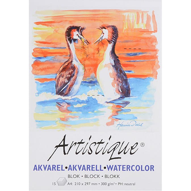 Akvarellblock ABA Skol 300 g 15 Ark