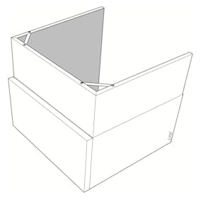 Överskåp Nibe 395-645 mm