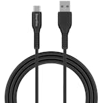 Laddningskabel Smartline USB-C/A Strong Cable Svart 2 m
