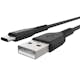 Laddningskabel Smartline USB-C/A Strong Cable Svart 2 m