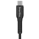 Laddningskabel Smartline USB-C/A Strong Cable Svart 2 m