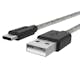 Laddningskabel Smartline USB-C/A Fuzzy 2 m