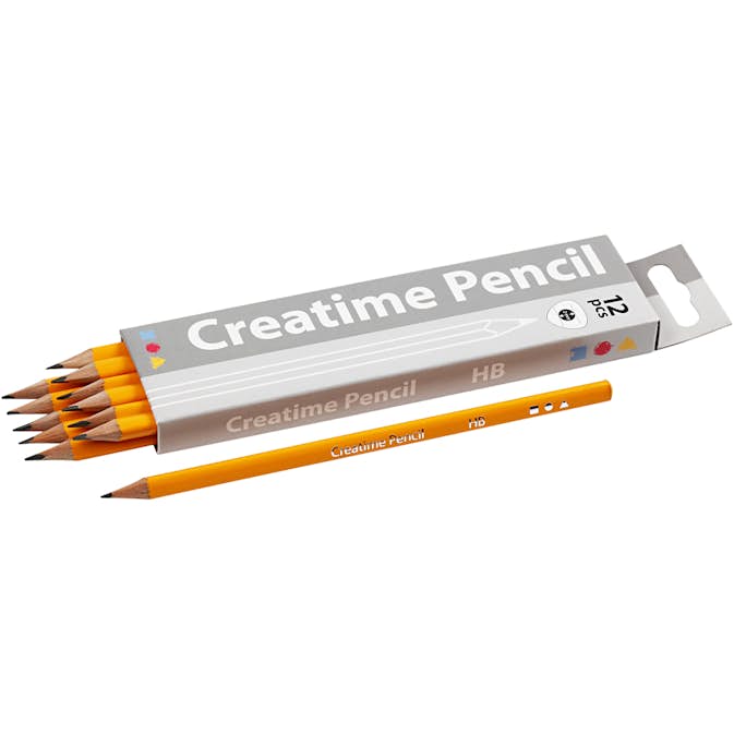 Skolblyerts Creativ Company 1745 cm Hårdhet Hb Tjocklek 7 mm Kärna 2 mm 12 st/1 Förp