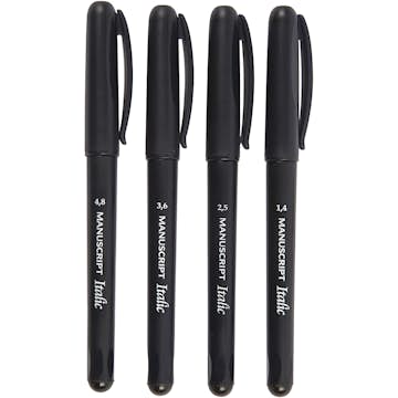 Kalligrafipennor Creativ Company Tusch Svart 4 st/1 Förp