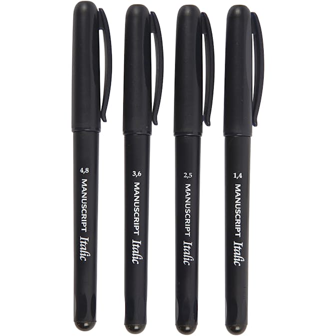 Kalligrafipennor Creativ Company Tusch Svart 4 st/1 Förp