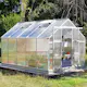 Växthus Metalcraft 8,9 kvm Rektangulär